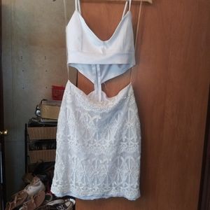 Charlotte Russe white dress. Size L